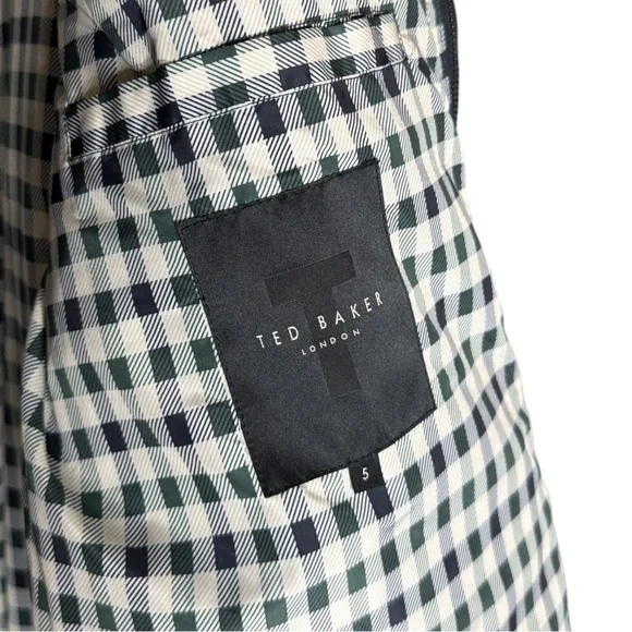 TED BAKER Men's Ubley House Check Wadded Coat Size XL - Picture 7 of 9